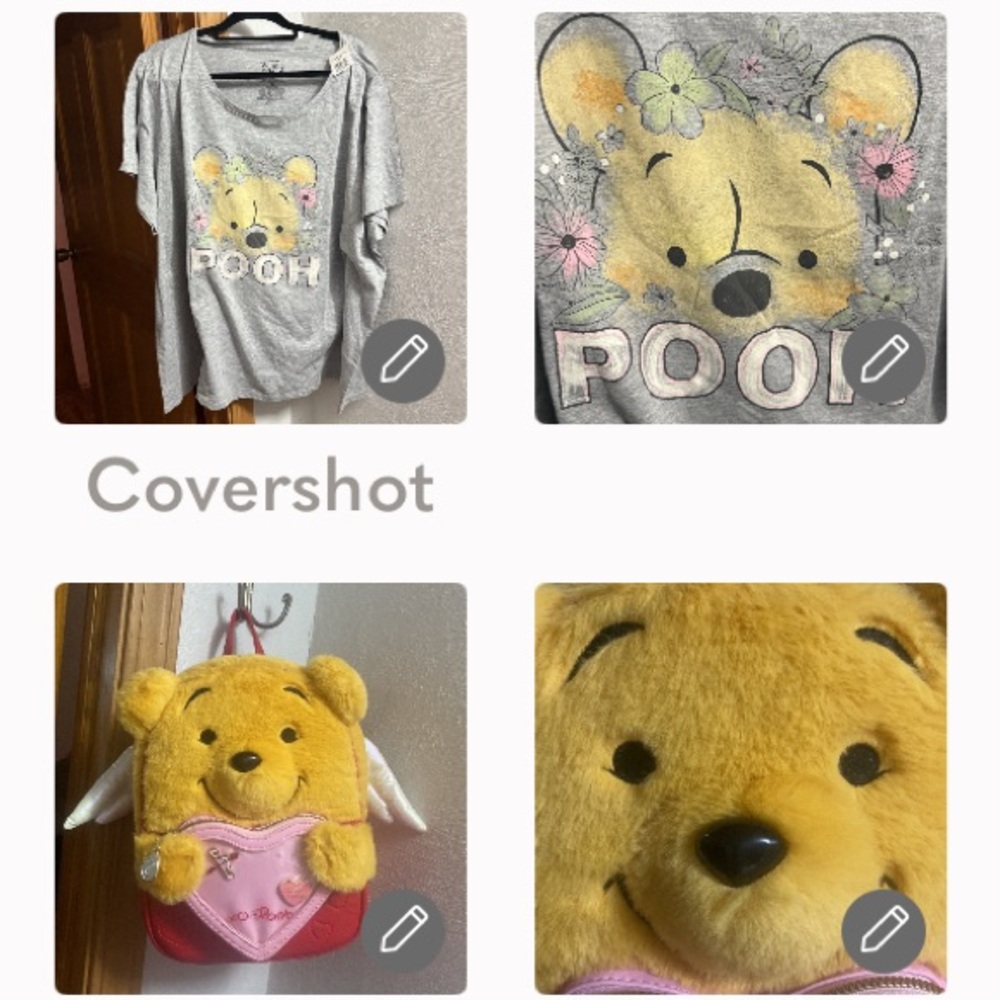 Winnie the Pooh Disney/Her Universe Mini🎒Pin🪟+4X Winnie the POOH T-shirt NWT